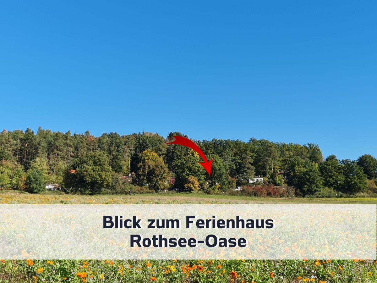 Ferienhaus Rothsee-Oase Ideale Ausgangslage Mit Tollem Ausblick, Sauna Und Privatem Garten Roth  Luaran gambar